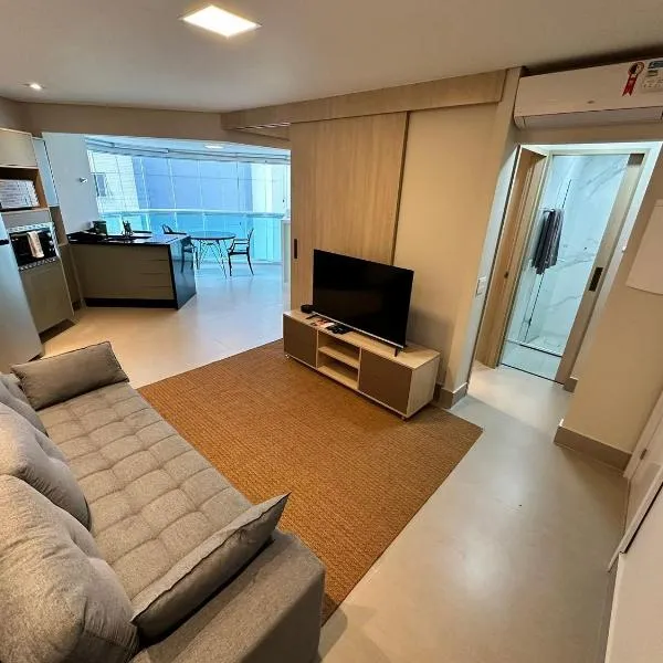 Residencial Estanconfor com Vista Mar 2 AC e garagem, hotel in Santos
