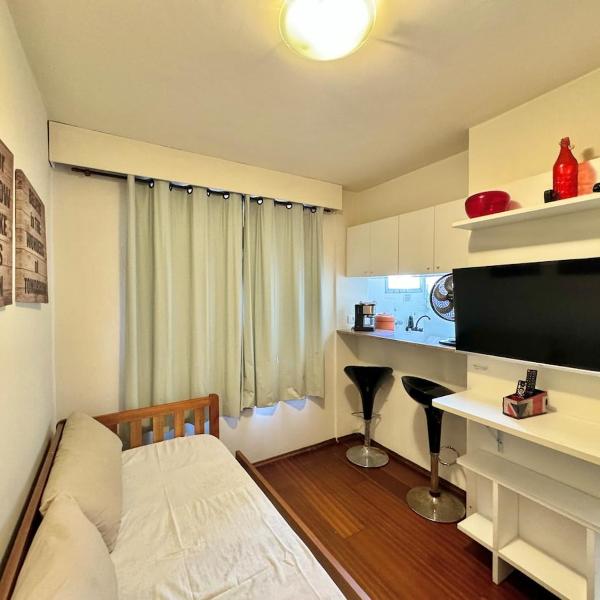 FLAT no Coração de SP, 1 Vaga, Camareira, Completo