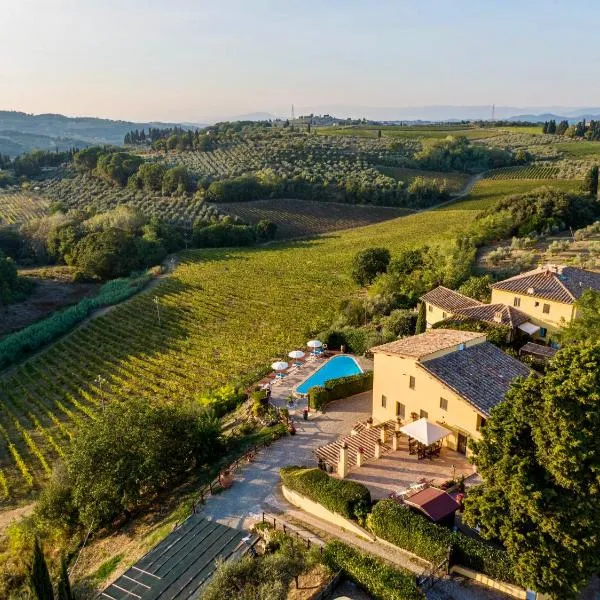 Podere Vergianoni con piscina e vista mozzafiato, hotel v destinácii Tavarnelle in Val di Pesa
