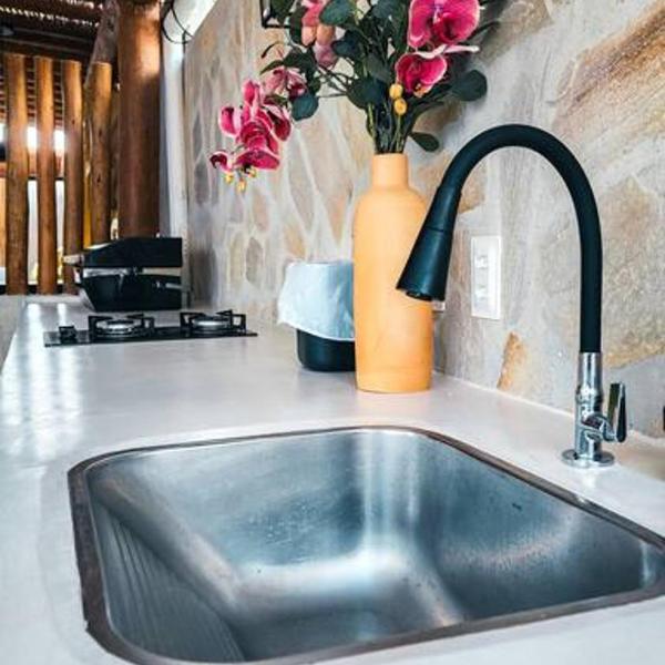 Casa Turquesa Pé na areia Piscina infinita Pet friendly Condomínio fechado - Foto 3