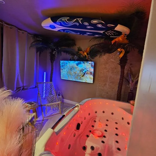 L'Oasis appart 60m2 SPA privatif 20 min Lille ou Arras, hotel en La Bassée