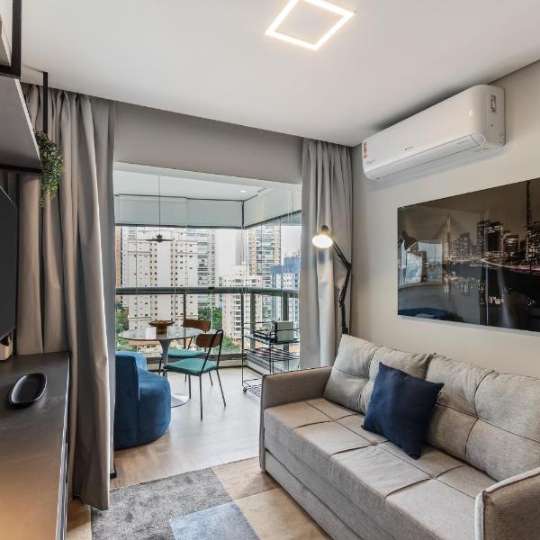 Fantástico Apto Luxo 50m2 com Vaga de Garagem no Brooklin