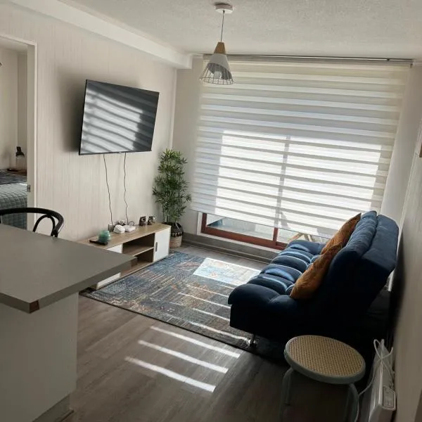Depto Nuevo Chillan Centro 2D-2B-E privado, hotel v destinaci Chillán