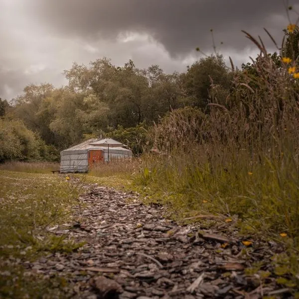Gilfach Gower Farm Luxury Yurt with Hot Tub, hotel v destinaci Ammanford