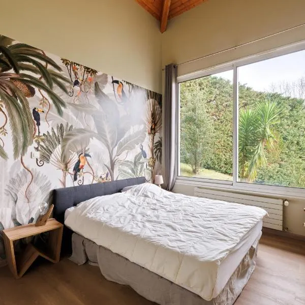 Villa Ongizatea au calme avec piscine et vue montagne – hotel w mieście Urrugne