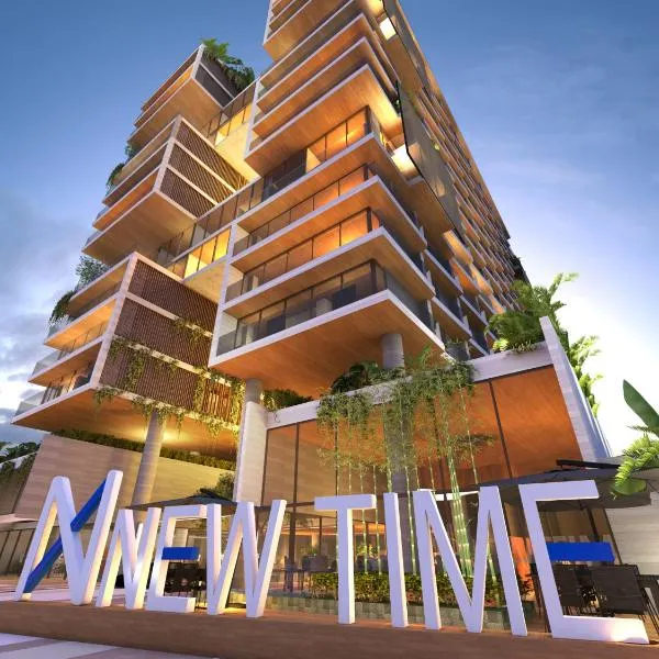 Flat no New Time à beira-mar em Pajuçara, hotell sihtkohas Maceió