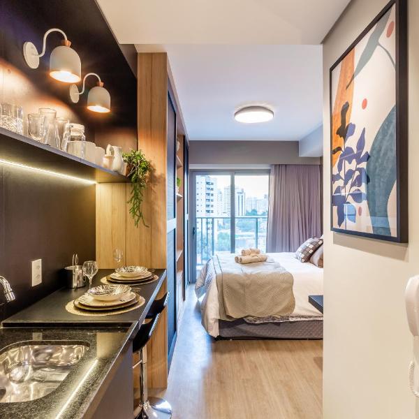 Studios no melhor ponto de Moema Garagem lazer e Metrô perto WIFI grátis - Foto 3