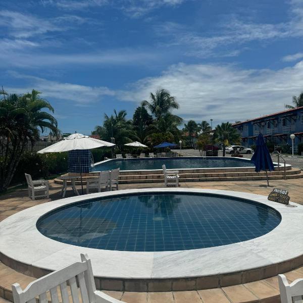 Apto Térreo Mobiliado com Piscina - 400m da Praia de Taperapuan, Próximo ao Axé Moi- Golden Dolphin Residence - Foto 3
