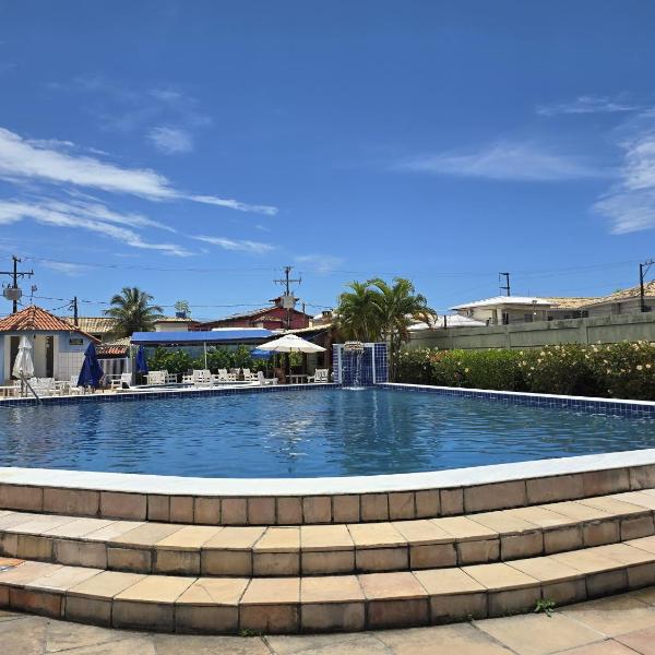 Apto Térreo Mobiliado com Piscina - 400m da Praia de Taperapuan, Próximo ao Axé Moi- Golden Dolphin Residence - Foto 4