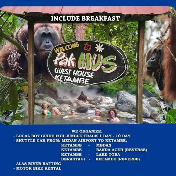 Pak Mus Guest House Ketambe - 0813-7072-1793, hotel v destinaci Kutacane