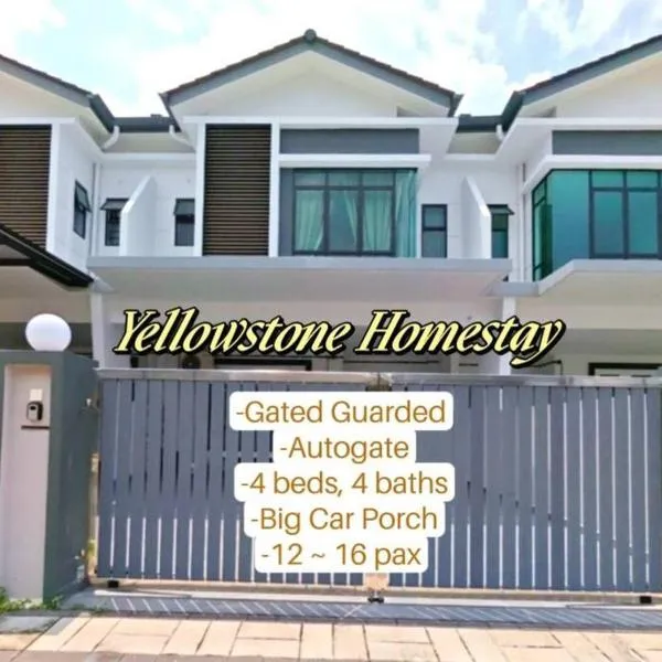 Yellowstone 13pax GatedGuarded KTV Games Kidslide, hotel a Keluang