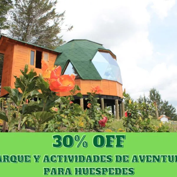 Glamping y Chalet Aventura Park Villa De Leyva La Periquera, hotel v destinaci Villa de Leyva