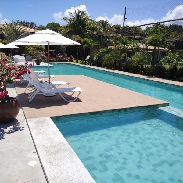 Apartamento térreo a 300 metros da praia de Itacimirim com piscina e jardim - Foto 4