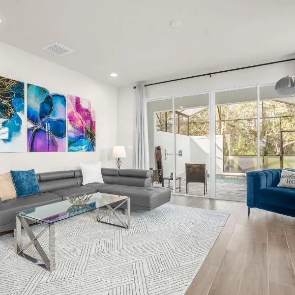 Upstay - Modern Family Home w Private Pool, hotel em Clermont
