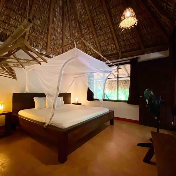 Cabaña 2 El Cactus Playa Mermejita, hotell i Mazunte