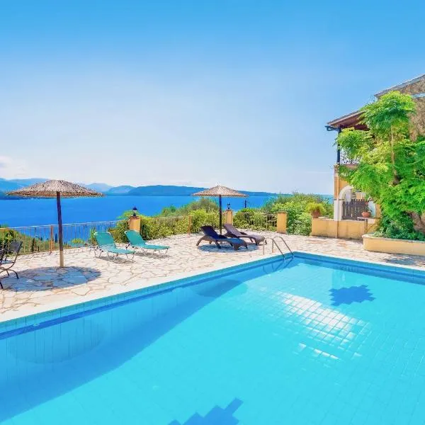 Villa Varvara Kerasia with private pool by DadoVillas, hotell sihtkohas Kerasá