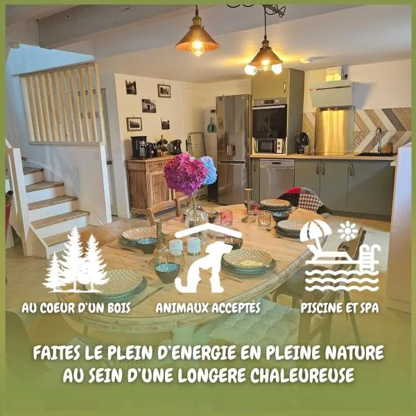 Ker Adèle, longère cosy au cœur d'un bois, hotel v destinaci Ploërdut