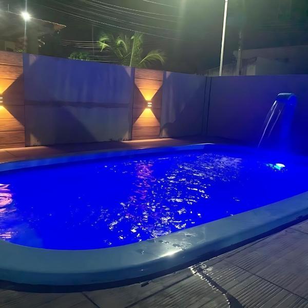 Casasveraneio casa com 3 Suites com ar condicionado à 100m da Praia de Barra De São Miguel, 8 minutos da praia bonita e a 3 do gunga , área de lazer privativa com piscina e churrasqueira!