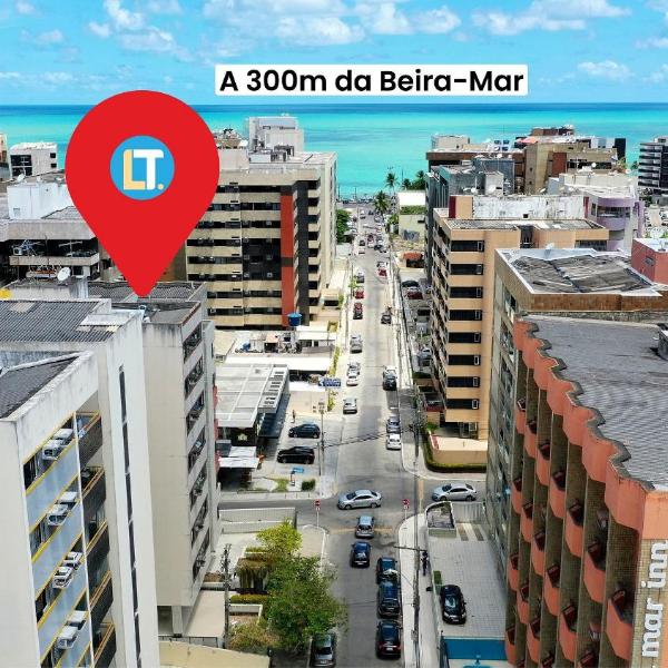 100% Climatizado | 300m Beira Mar | 2 Banheiros