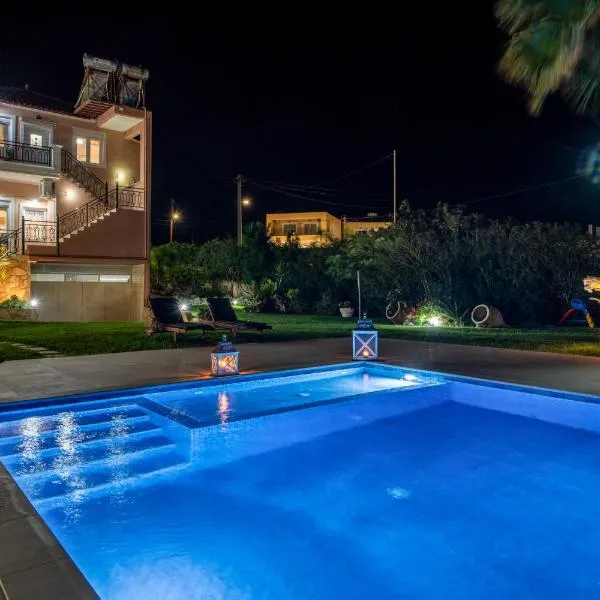 Socrates Holidays Apt. 1 with Pool near the Beach, hotel v destinaci Kamisianá