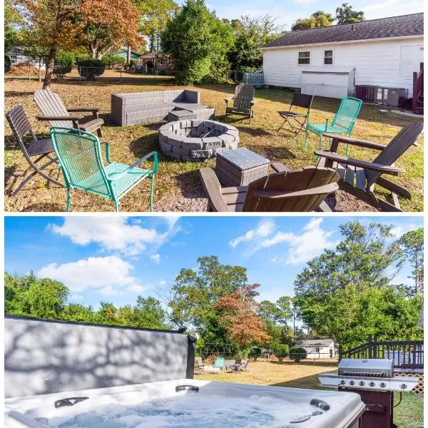 Chill Retreat, hot tub, large private yard, hotel v destinaci Wilmington