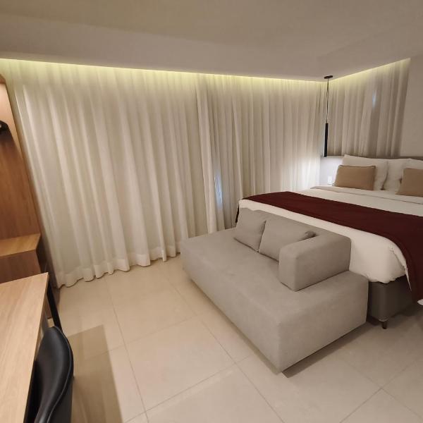 Raridade!! Flat Particular de Alto Padrão em Hotel Novíssimo - Cama King Size e Cama de Solteiro - Limpeza Diária Gratuita - Ótimo Preço - Excelente Atendimento - Melhor Localização de Brasília - Dentro do Hotel Ramadã Brasília Alvorada - Foto 5