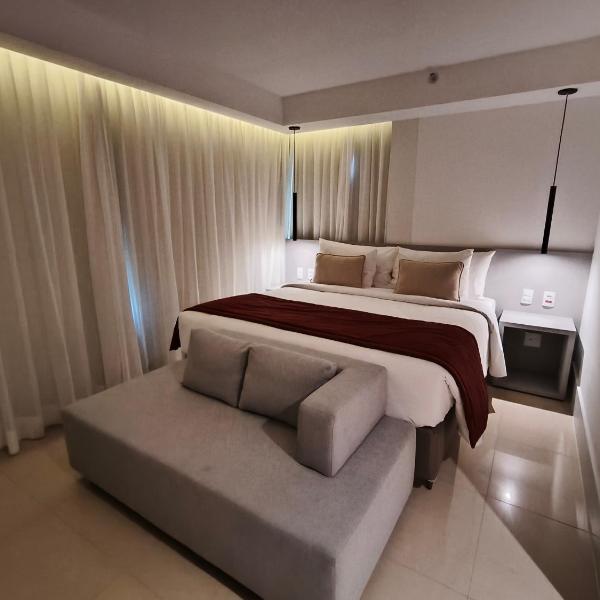 Raridade!! Flat Particular de Alto Padrão em Hotel Novíssimo - Cama King Size e Cama de Solteiro - Limpeza Diária Gratuita - Ótimo Preço - Excelente Atendimento - Melhor Localização de Brasília - Dentro do Hotel Ramadã Brasília Alvorada - Foto 2