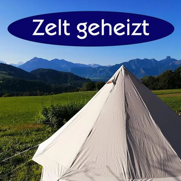 Tipi Zelt mit Bergsicht, hotel v destinaci Fahrni