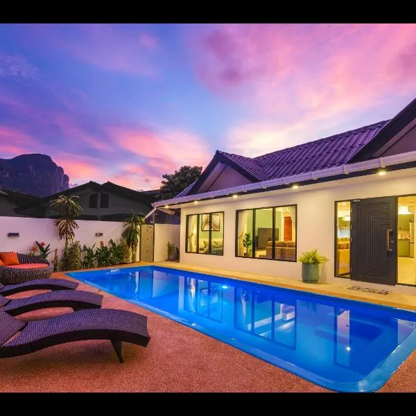 Oasis 4BR Private Pool Villa in central Ao Nang, hotel in Ao Nang 