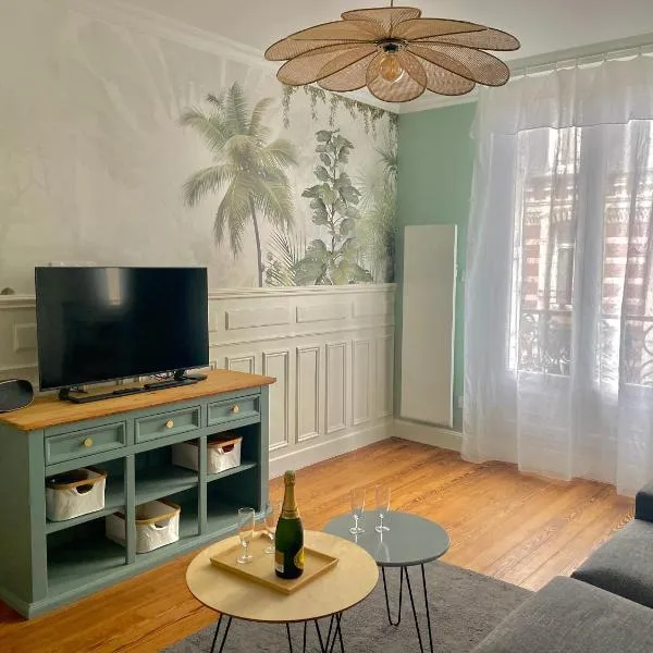 Les Glaciers, 68 m2 à la mer, classé 3 étoiles, 3 chambres, hotel en Mers-les-Bains