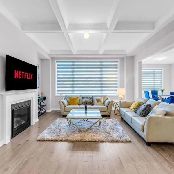 Executive Brand New House 5 Bedrooms and Office, viešbutis mieste Kembridžas