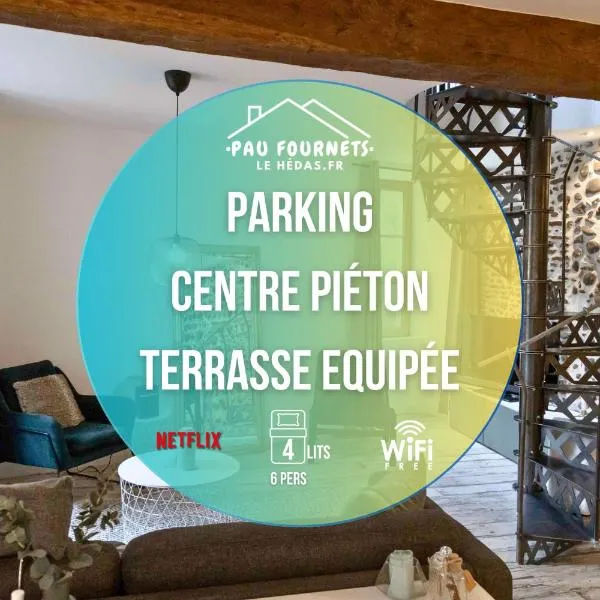 Maison dans le centre historique pour 6 personnes avec terrasse et parking, hotel in Pau