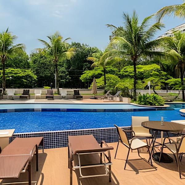 Flat Verano Stay Excelência em atendimento wifi fibra smart roku tv vaga veicular sob consulta e reserva vista e sol da manha - Foto 4