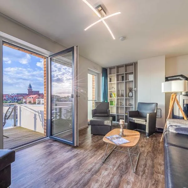 Hafenflair- Apartment mit Balkon & Kamin in der Hafenresidenz, hotel em Waren
