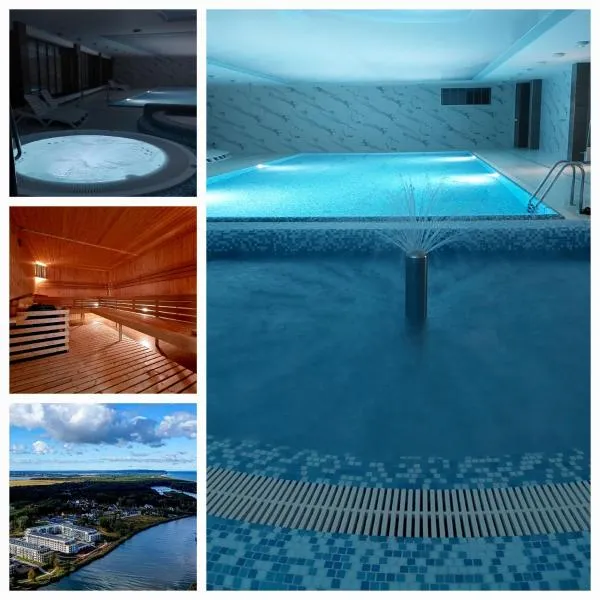 Studio by the River with Terrace, Basen, Sauna, Jacuzzi, Fitness, hotel v destinaci Dziwnów