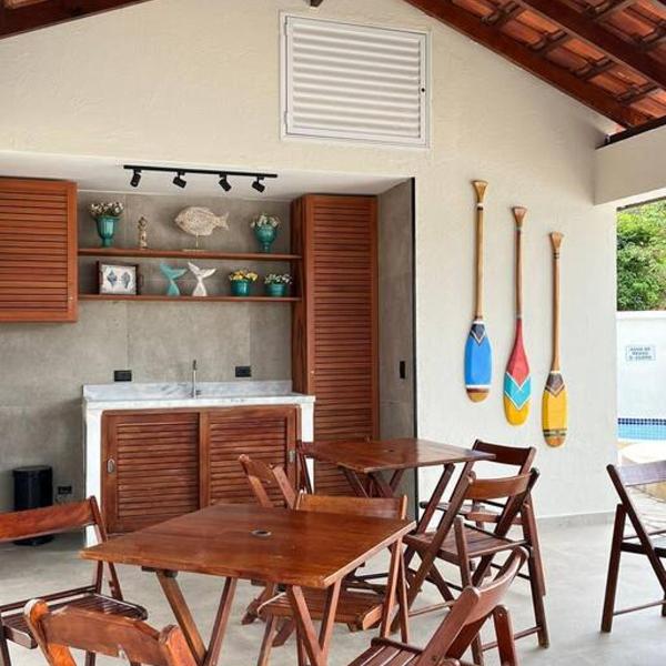 Apartamento 23A para 6 pessoas com Piscina e Churrasqueira no Cond Torremolinos Beach a 80m para Pé na areia na Praia da Enseada Ubatuba - Foto 5