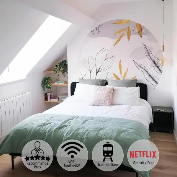 Appartement Hagaki vue panoramique proche gare Netflix、グルノーブルのホテル