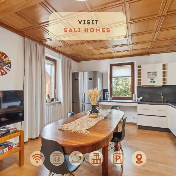 Salí Homes K39 Monte-Carlo -Spacious 6-Bedroom Apartment with Terrace and Garden Views in Bayreuth Ideal for Groups, hotel in Bayreuth