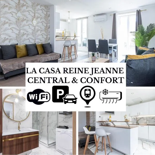 LA CASA REINE JEANNE- CENTRAL prés de la gare - WIFI - PARKING - Neuf ET CONFORT, hôtel à Nice