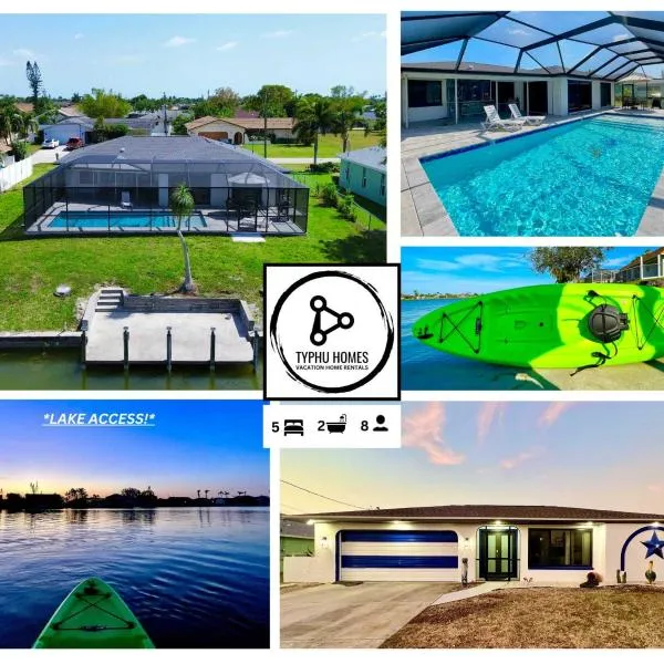 Artistic Decor Scenic Views Saltwater Heated Pool Villa, hotel v destinaci Cape Coral