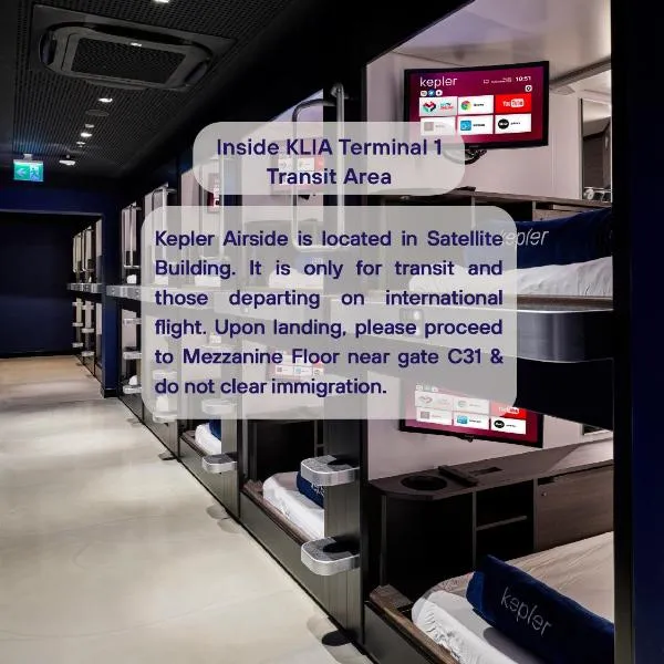 Kepler Club KLIA Terminal 1 - Airside Transit Hotel、セパンのホテル
