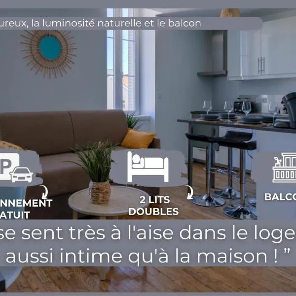 La Girelle -4 pers- Balcon- parking gratuit、ブール・ガン・ブレスのホテル