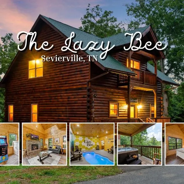 The Lazy Bee - Mountain Views, Pool, Hot Tub & Games for All，賽維爾維爾的飯店