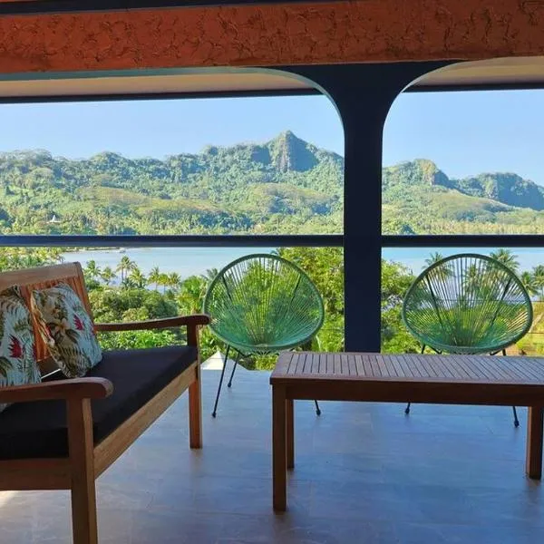 Potter House TSUKAMOTO Vue sur Baie de Maroe, hotel di Huahine