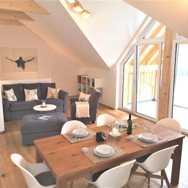 Tauplitz Panorama Apartment, 75qm, Balkon und Sauna, hotel in Tauplitz