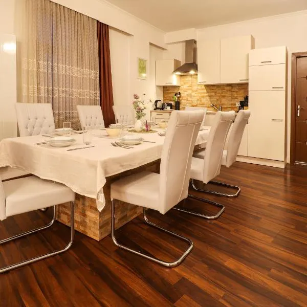 Edles, vollausgestattes Apartment für 5 Personen mit WLAN, vollausgestatteter Küche, Waschmaschine und Trockner, hotel v destinaci Crimmitschau
