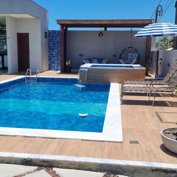 Casa maravilhosa no melhor local de Jacuipe, no encontro do rio com o mar