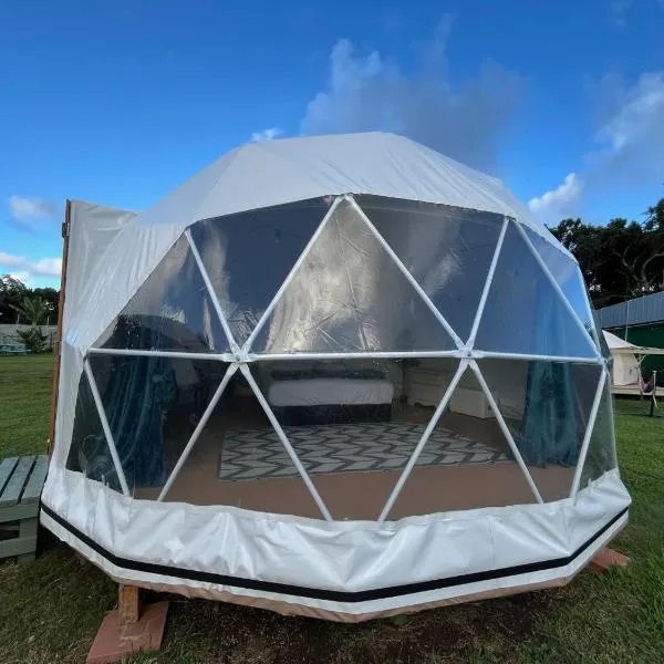 Spacious Dome Tent Glamping Camping Laie North Shore Oahu, hotel v destinaci Laie