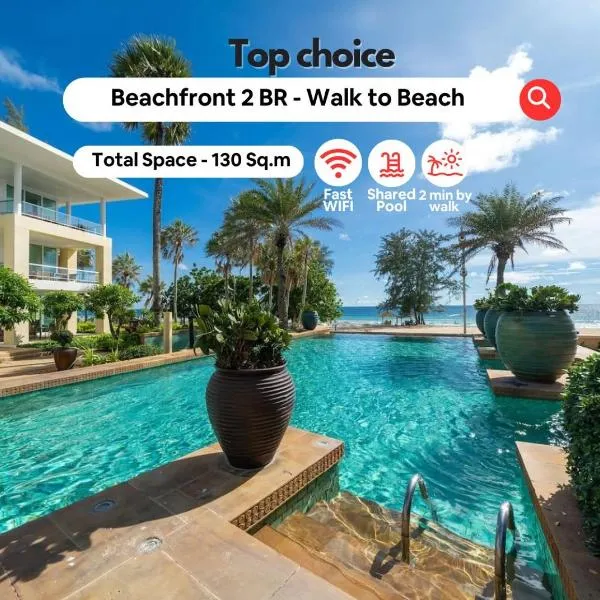 Karon Seaview Beachfront - 2 BR Apartment At Paradox Residence, Hotel in Strand Karon