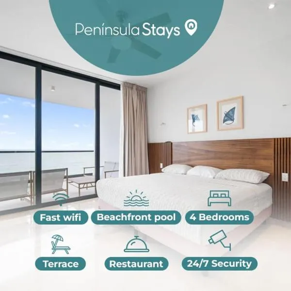 4 Bedroom Siela Beachfront Luxury Apartment, hotel en San Bruno